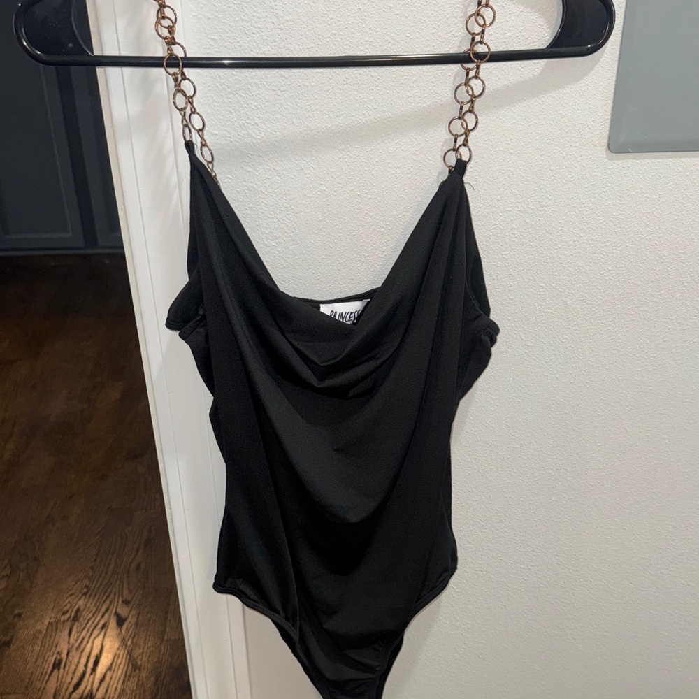Princess Polly Black Garment with Chain Detail